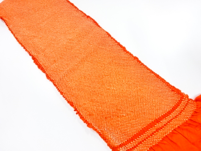 正絹　振袖用　絞り　帯揚げ